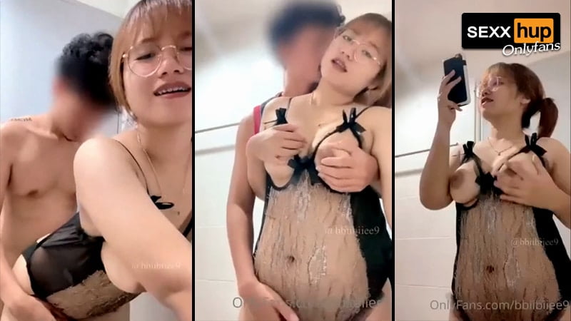 onlyfans คลิปหลุด คนดัง น้องบีบี ยืนบีบนม กะจะยั่วควยเฉยๆ จับเย็ดทำไม โดนแฟนจับซดน้ำหี แล้วเอาควยแข็งๆ กระเด้าจนน้ำควยแตกฉ่ำๆ
